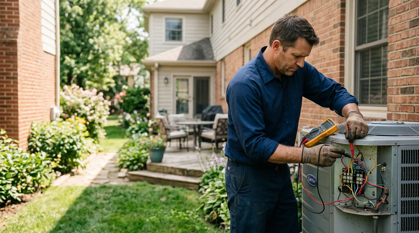 HVAC technician working near Fielding, UT